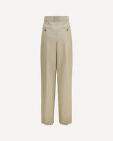 Tailored wool and silk canvas Pants - BEIGE | Base Blu
