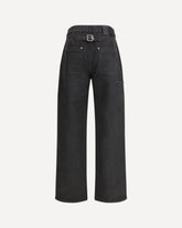 Jeans baggy con dettaglio cintura singola  - NERO | Base Blu