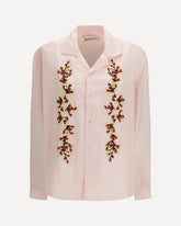 Floral embroidered Shirt - PINK | Base Blu