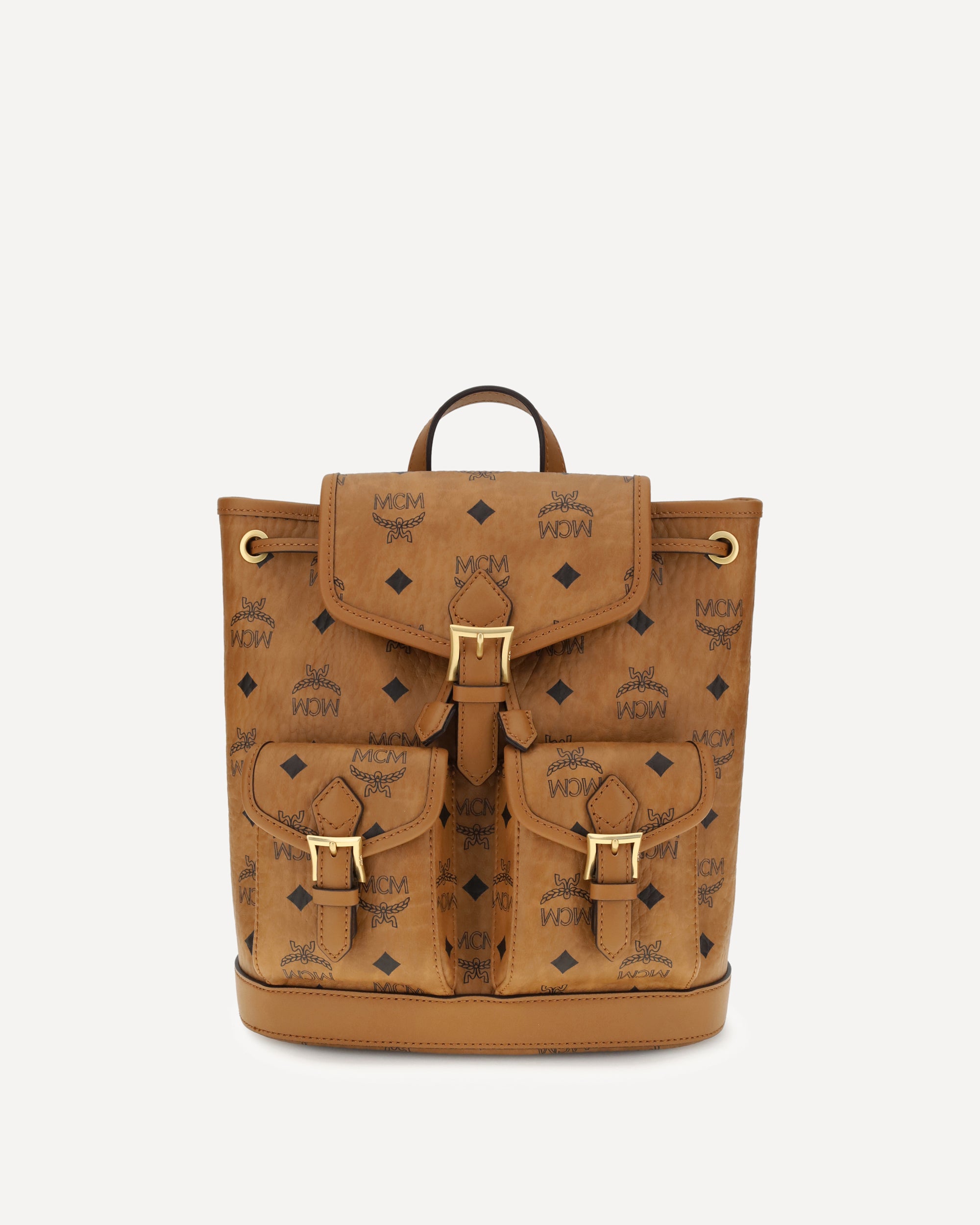 MCM Mini Aren Backpack BROWN | Base Blu