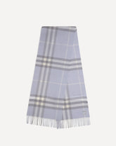 Embroidered cashmere Scarf - LIGHT BLUE | Base Blu