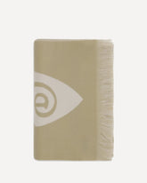 Logo wool Scarf - BEIGE | Base Blu