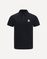 PB embroidered logo Polo - BLACK | Base Blu