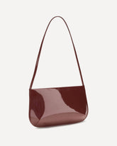 Bra brushed leather Shoulder Bag - BORDEAUX | Base Blu