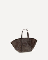 Teresa handwoven Tote Bag - BROWN | Base Blu