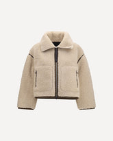 Eco shearling Jacket - CREAM | Base Blu