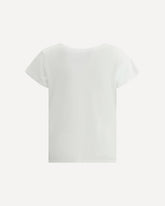 V-neck cotton T-Shirt - WHITE | Base Blu