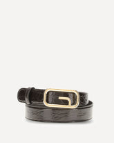 Reversible Belt featuring a G Square buckle - BROWN | Base Blu