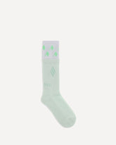 Logo cotton Socks - GREEN | Base Blu