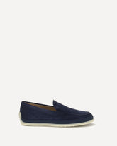 Raffia and leather Slipper Loafers - BLUE | Base Blu