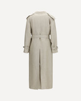 Double-breasted Trench Coat - BROWN | Base Blu
