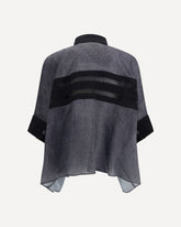 Denim Print Shirt - BLACK | Base Blu