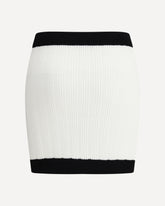Knit mini Skirt - WHITE | Base Blu