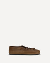 Leather Ballerinas - BROWN | Base Blu