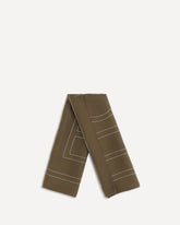Silk Scarf with embroidery - BROWN | Base Blu