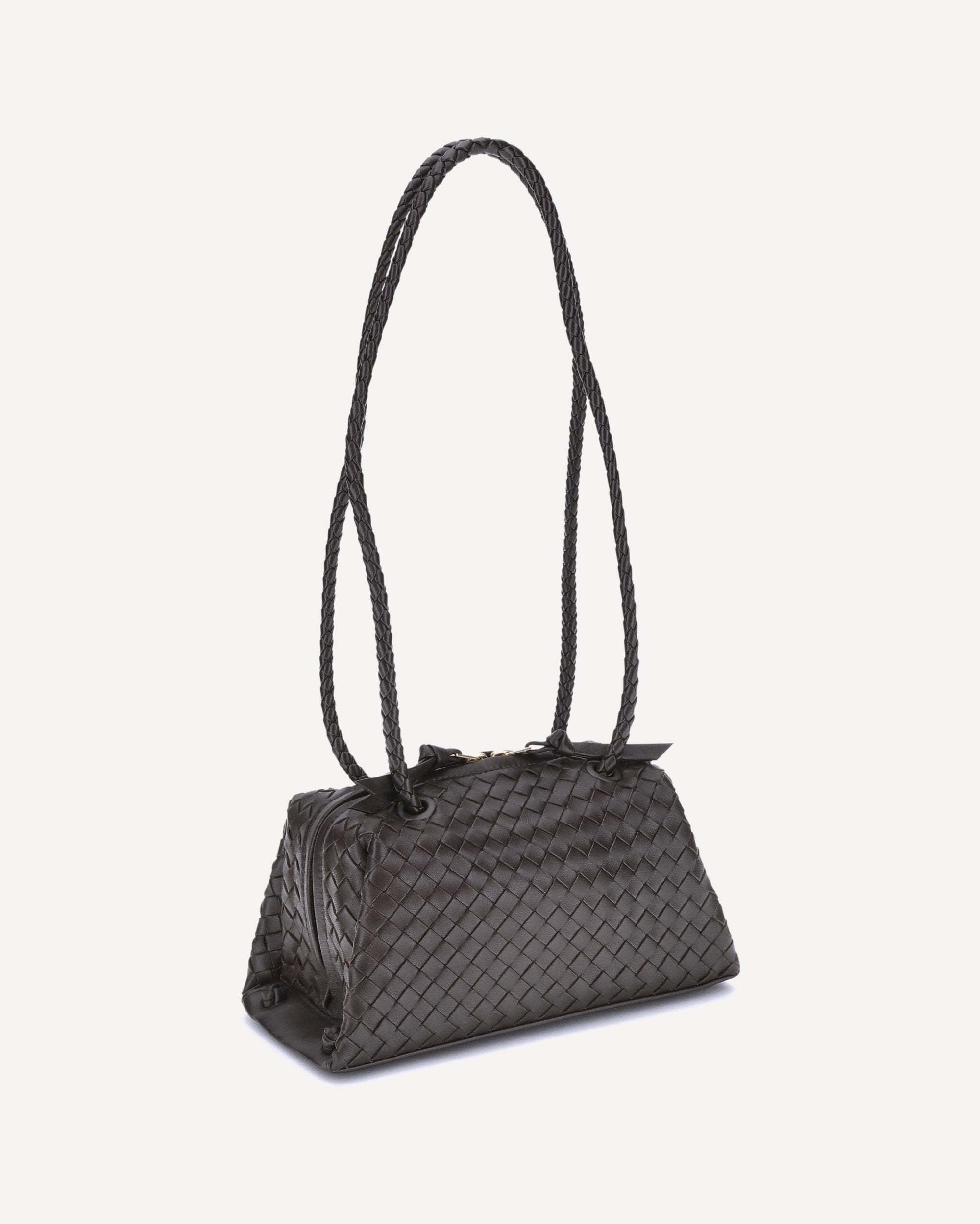 BOTTEGA VENETA Tokyo Shoulder Bag BROWN | Base Blu