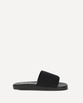Jacquard fabric Slides - BLACK | Base Blu