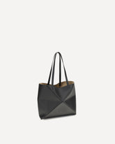 Medium Puzzle Fold Tote Bag - BLACK | Base Blu