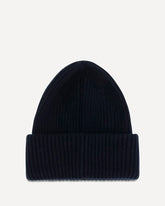 Wool and cashmere-blend Beanie - BLUE | Base Blu