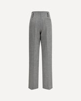 High-waisted Wool Trousers with chevron pattern - MULTICOLOUR | Base Blu