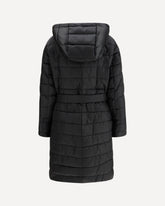 Puffer Coat in water-repellent satin - BLACK | Base Blu