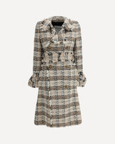 Check bouclé Coat - MULTICOLOUR | Base Blu