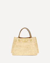 Borsa Tote piccola in rafia - BEIGE | Base Blu
