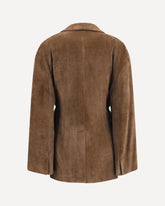 Giacca in misto cashmere con laccetti - MARRONE | Base Blu
