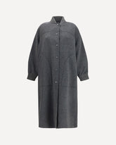 Wool-blend Coat - GREY | Base Blu