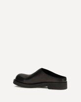 Biker round toe Mules - BLACK | Base Blu