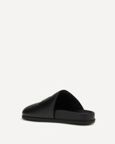 Leather Mules - BLACK | Base Blu