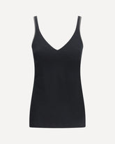 Top con monili - NERO | Base Blu