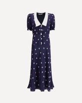 Bow patterned Dress - BLUE | Base Blu