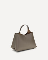 Micro leather Handbag - GREY | Base Blu