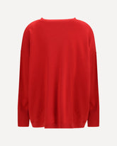 Crewneck Sweater in pure cashmere - RED | Base Blu