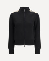 Cashmere and wool Cardigan - BLACK | Base Blu