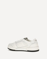 Match canvas and suede Sneakers - WHITE | Base Blu