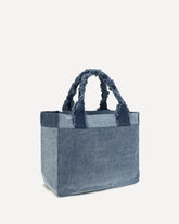 Shopper denim media Trapeze - BLU | Base Blu