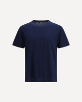 Lightweight jersey voile crêpe T-shirt - BLUE | Base Blu