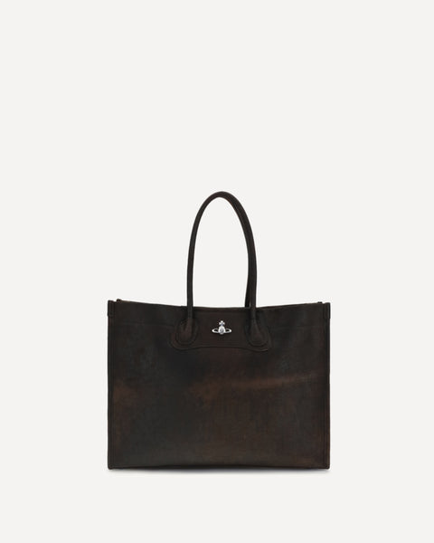 VIVIENNE WESTWOOD Troy Tote Bag BROWN | Base Blu