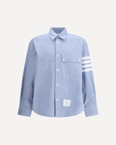 Flannel 4-Bar Shirt - LIGHT BLUE | Base Blu