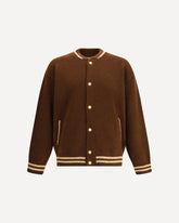 Cashmere bomber Jacket - BROWN | Base Blu