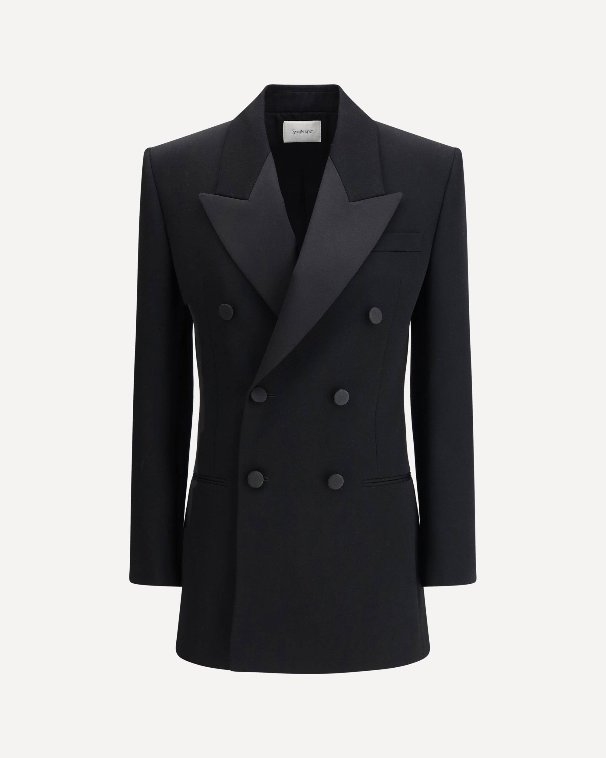 SAINT LAURENT Double-breasted Blazer Dress BLACK | Base Blu