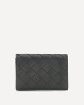 Porta Carte Intrecciato - NERO | Base Blu