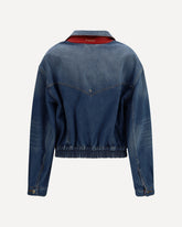Cotton denim Blouson - BLUE | Base Blu
