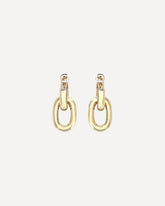 Double XL Link Earrings - GOLD | Base Blu