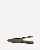 Suede Ballerinas - BROWN | Base Blu