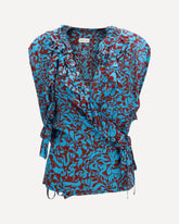 Printed cotton Blouse - MULTICOLOUR | Base Blu