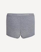 Set Boxer bi-pack in cotone - GRIGIO | Base Blu
