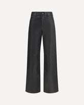 Straight-leg leather Pants -  | Base Blu